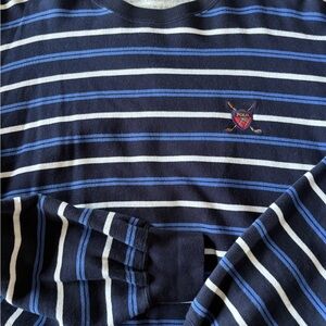 Vintage Ralph Lauren Polo Navy and White Knit